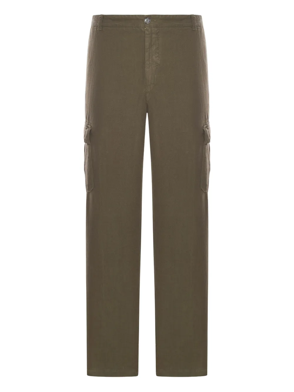 120% Lino linen cargo trousers | Green | Image 1