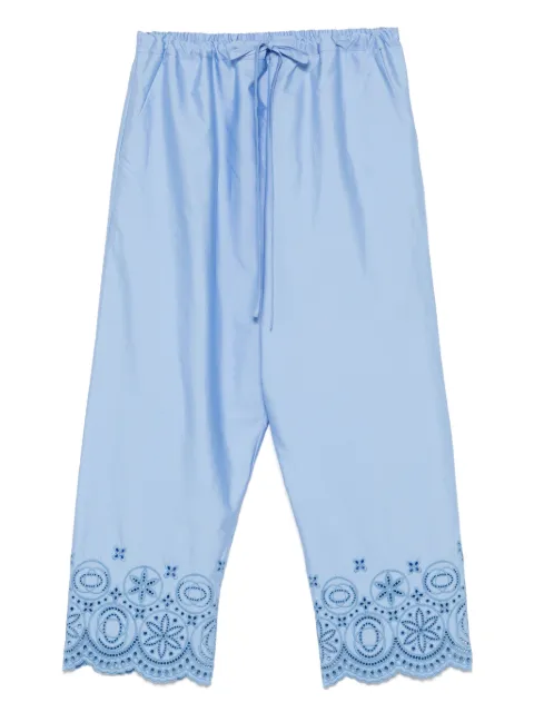La DoubleJ pantalones con diseño bordado