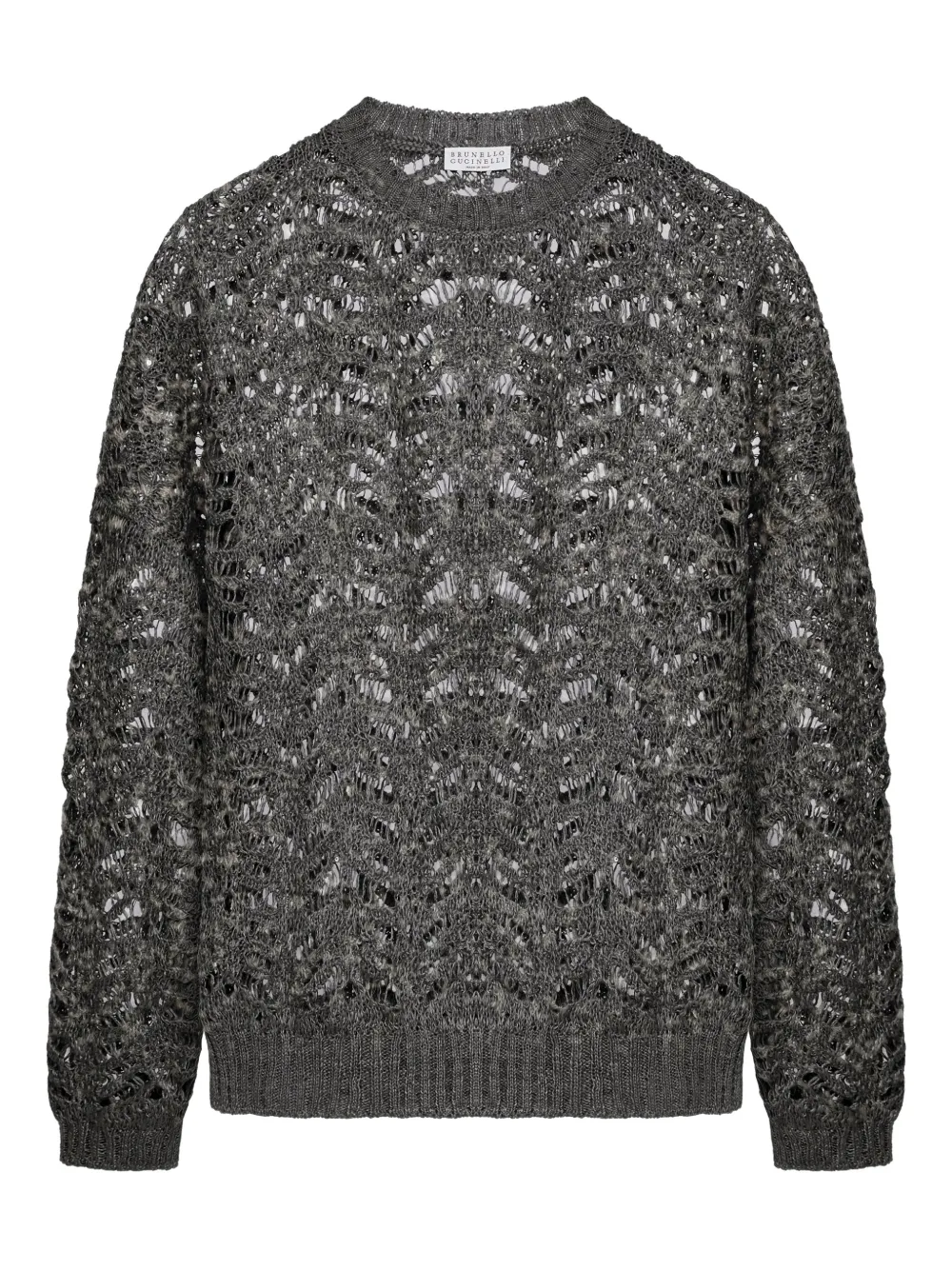 Brunello Cucinelli pull en lin | gris | Image 1