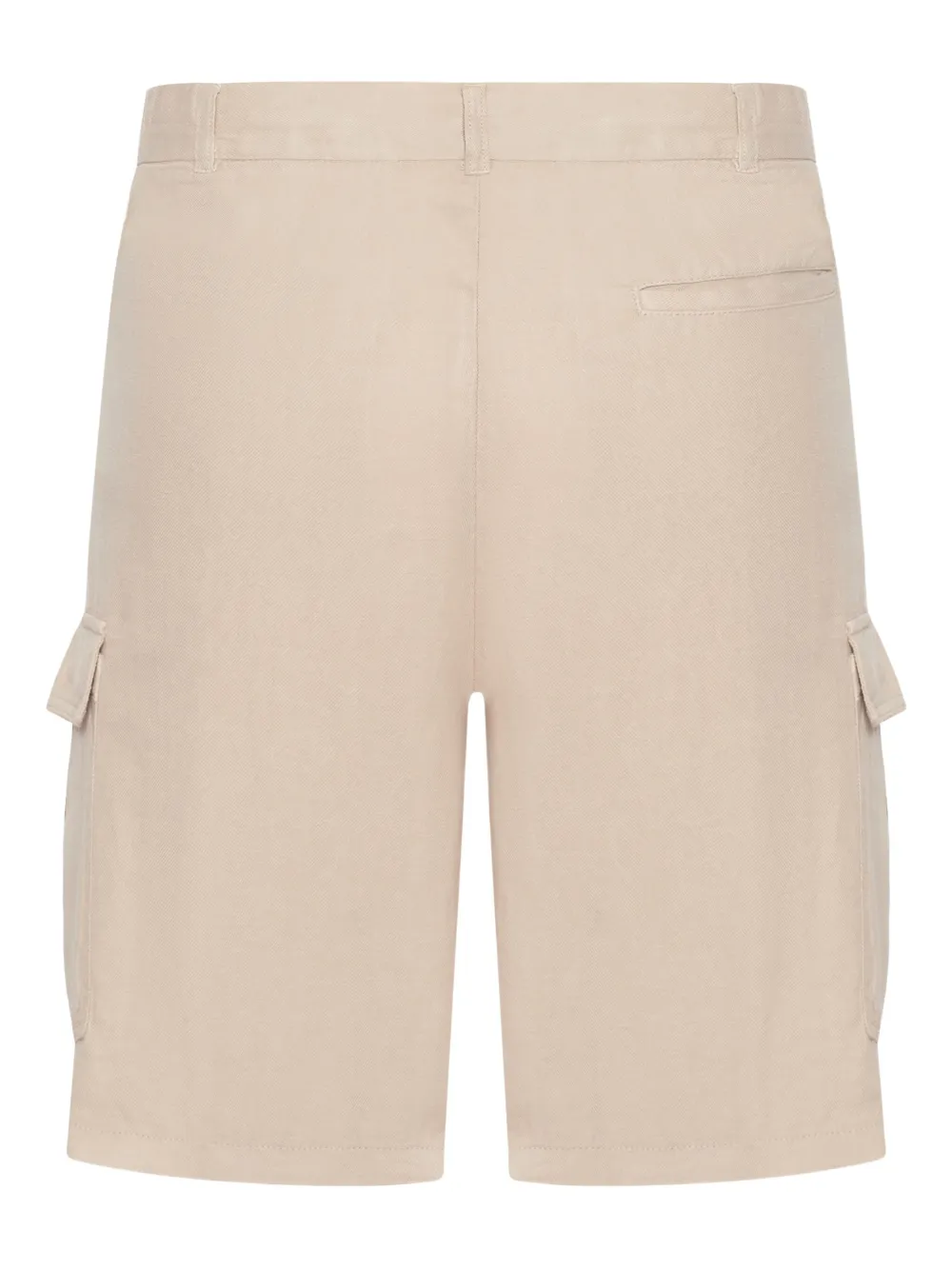120% Lino Linnen cargo bermuda shorts - Beige