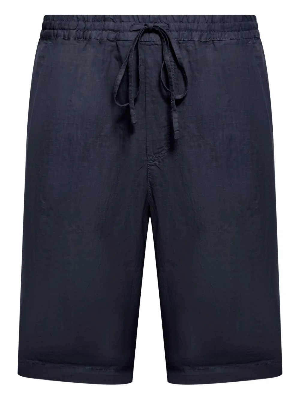120% Lino bermudas con pretina elástica | azul | Image 1