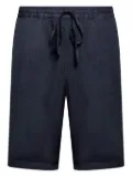 120% Lino linen bermuda shorts - Blue