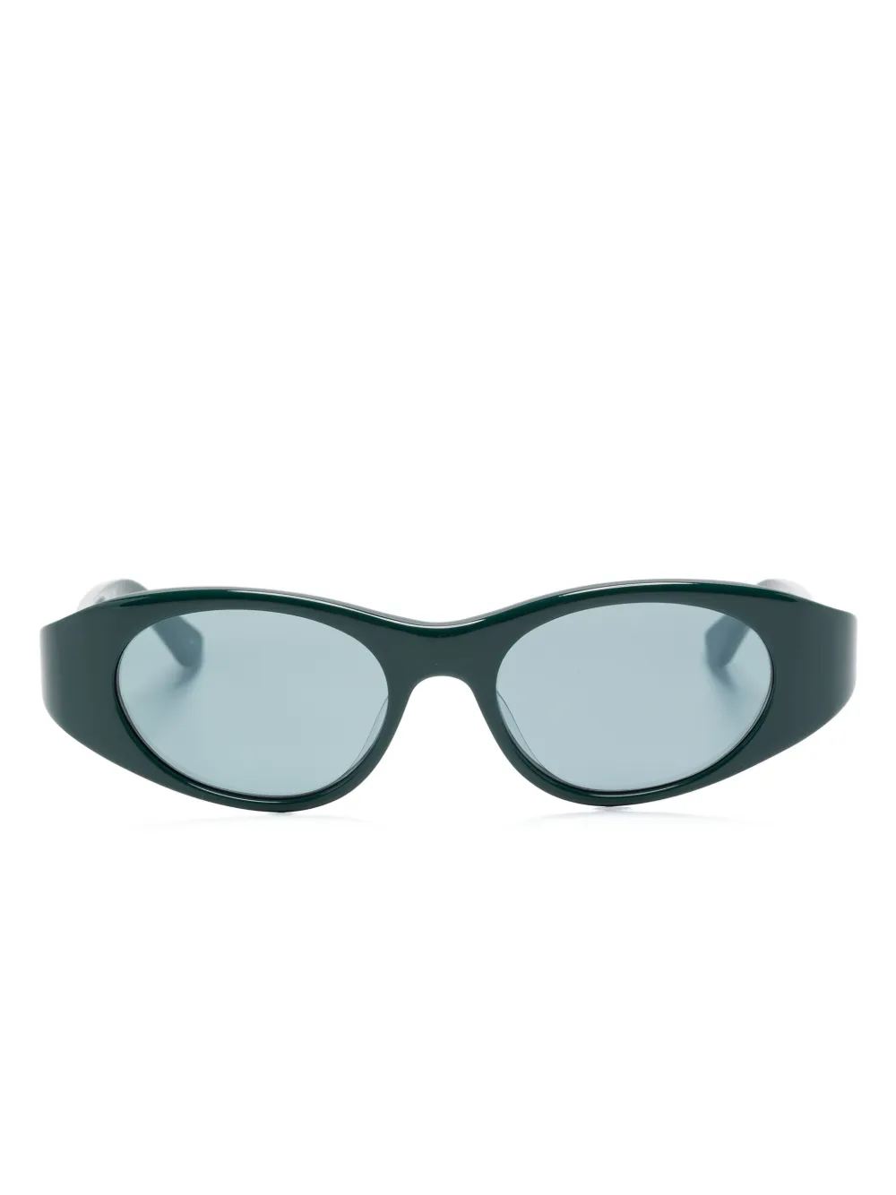 Chloé Eyewear Zonnebril met ovalen montuur Groen