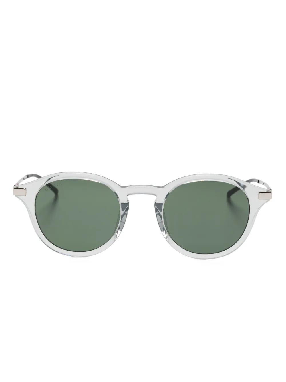Gucci Eyewear Zonnebril met rond montuur Grijs