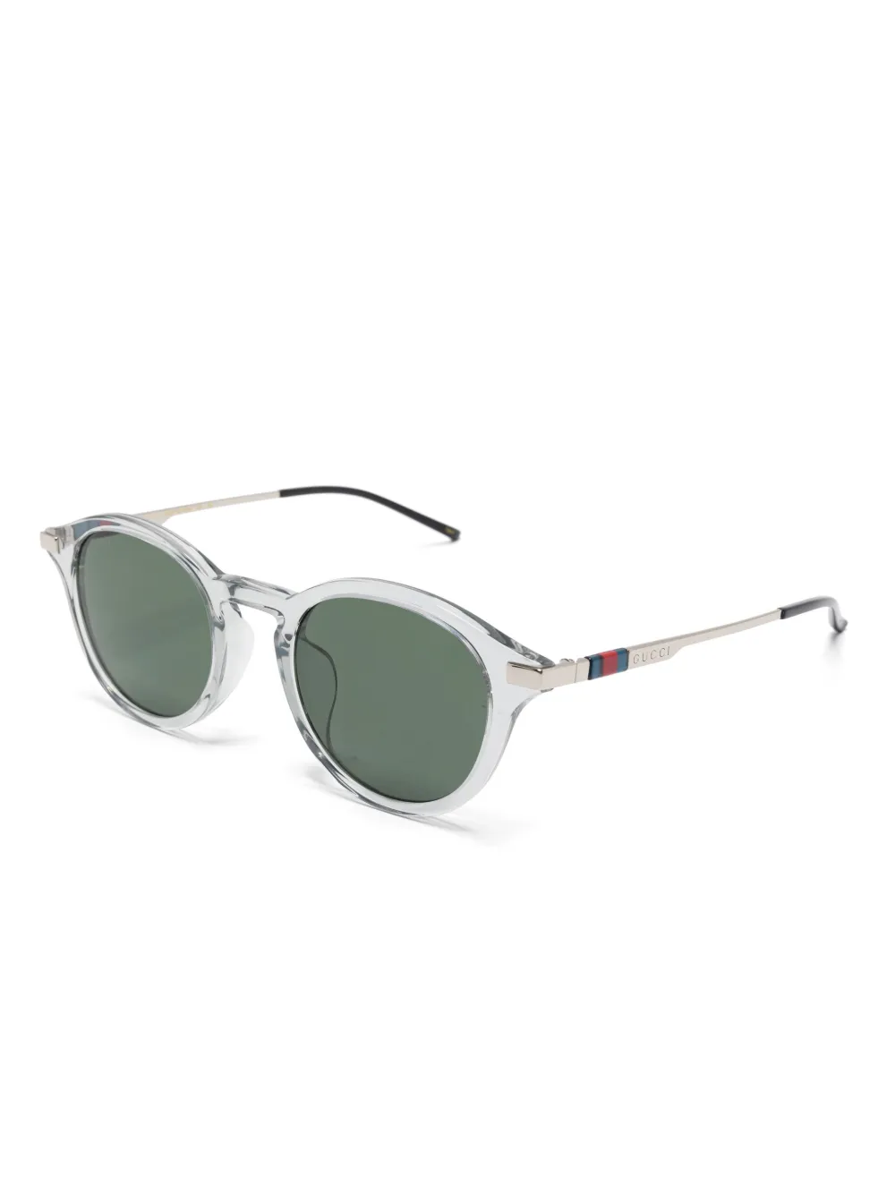 Gucci Eyewear Zonnebril met rond montuur - Grijs