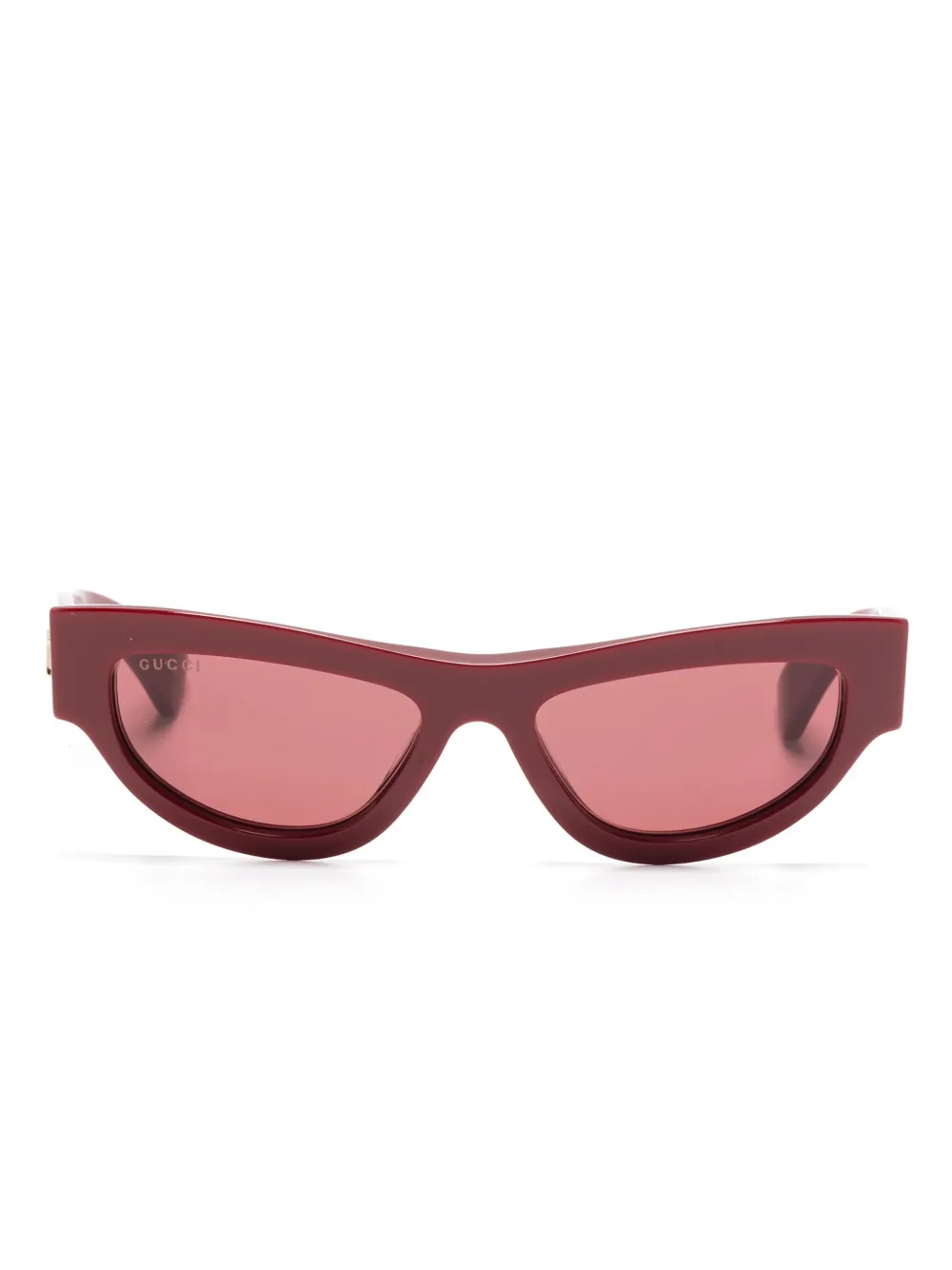 Gucci Eyewear Zonnebril met cat-eye montuur Rood