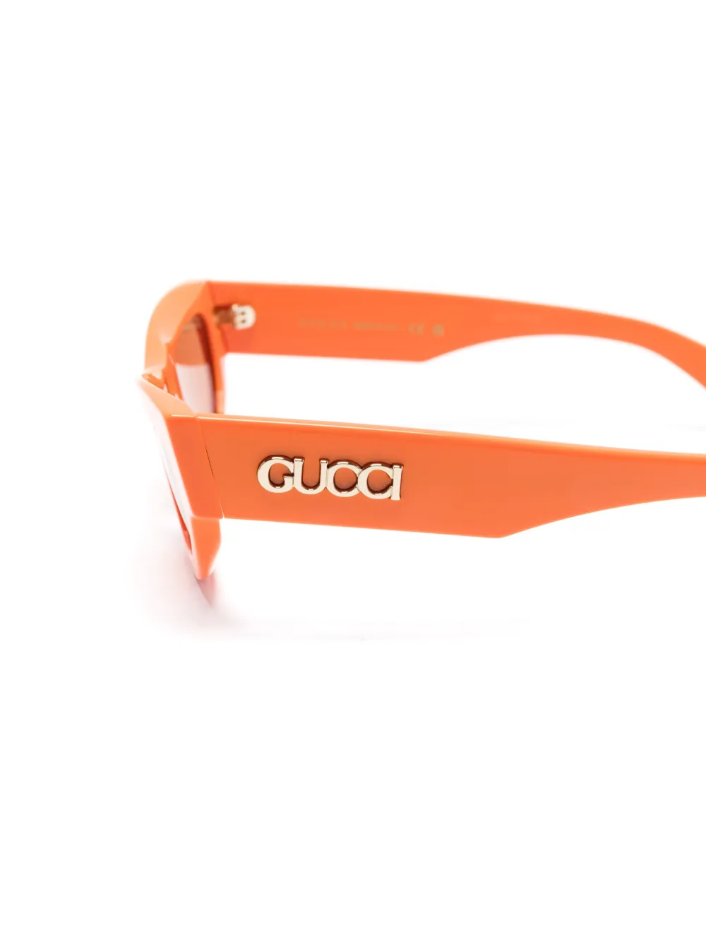Gucci Eyewear Zonnebril met cat-eye montuur Oranje