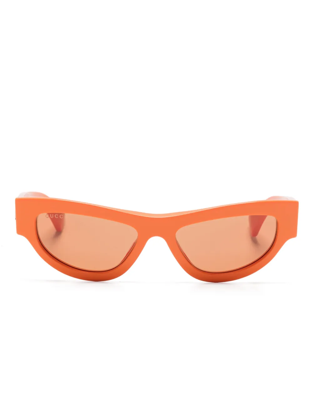 Gucci Eyewear Zonnebril met cat-eye montuur Oranje