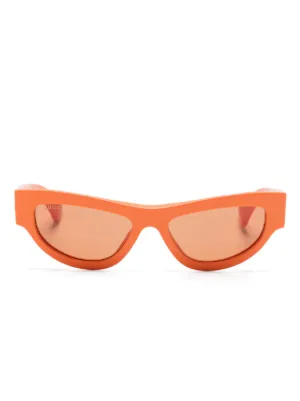 Gucci Eyewear スクエアフレーム サングラス | オレンジ | FARFETCH JP