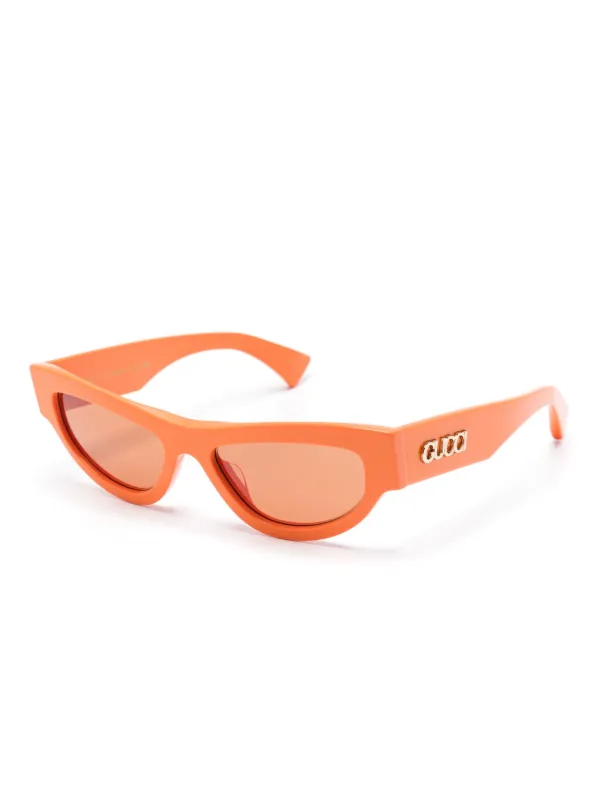 Gucci Eyewear キャットアイ サングラス | オレンジ | FARFETCH JP