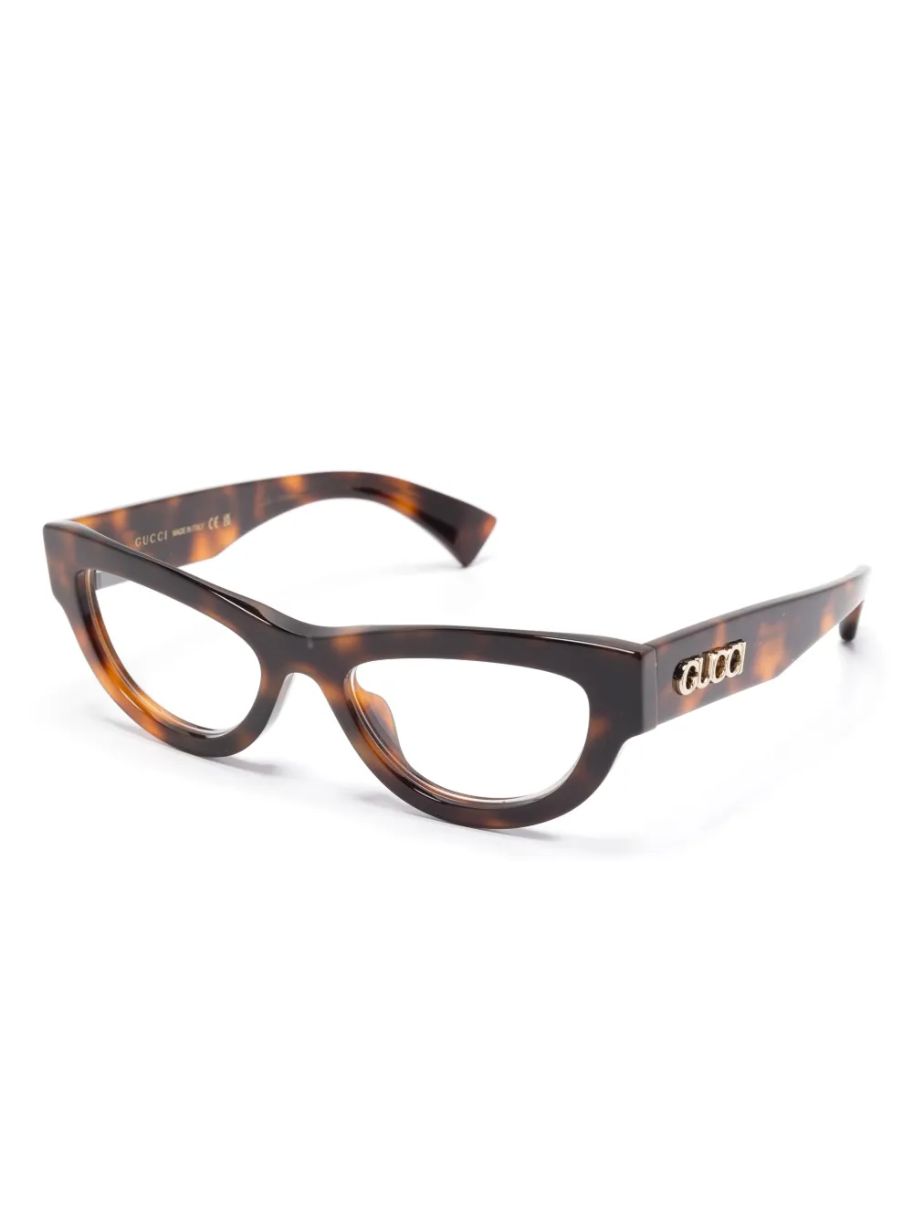 Gucci Eyewear Bril met cat-eye montuur Bruin