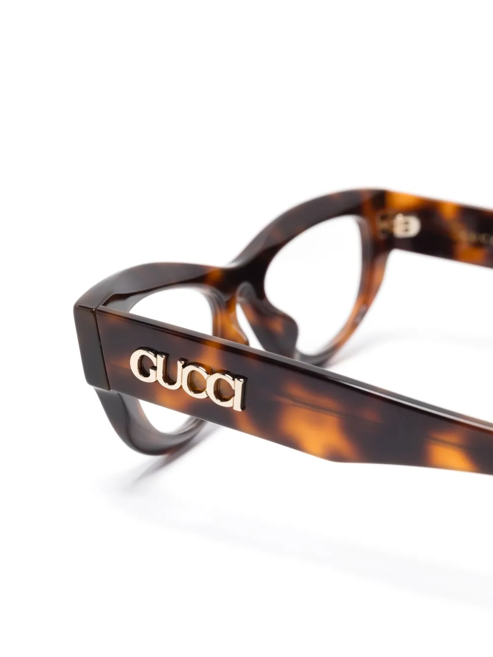Gucci Eyewear Bril met cat-eye montuur Bruin