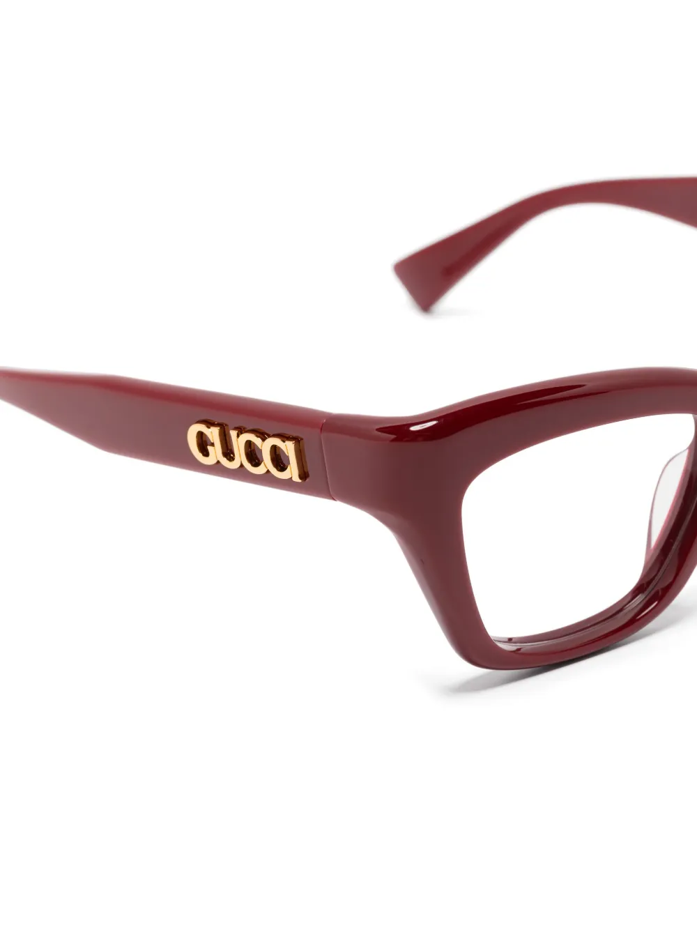 Gucci Eyewear Bril met cat-eye montuur Rood