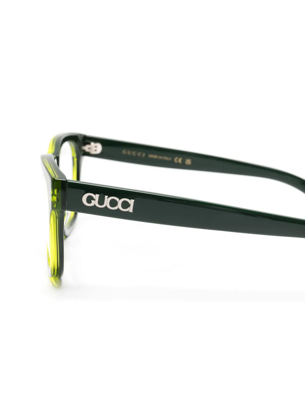 Gucci Eyewear Bril met vierkant montuur Groen