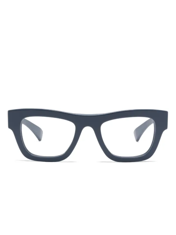 GUCCI  スクエアフレームメガネ Gucci Eyewear スクエア眼鏡フレーム | ブルー | FARFETCH JP