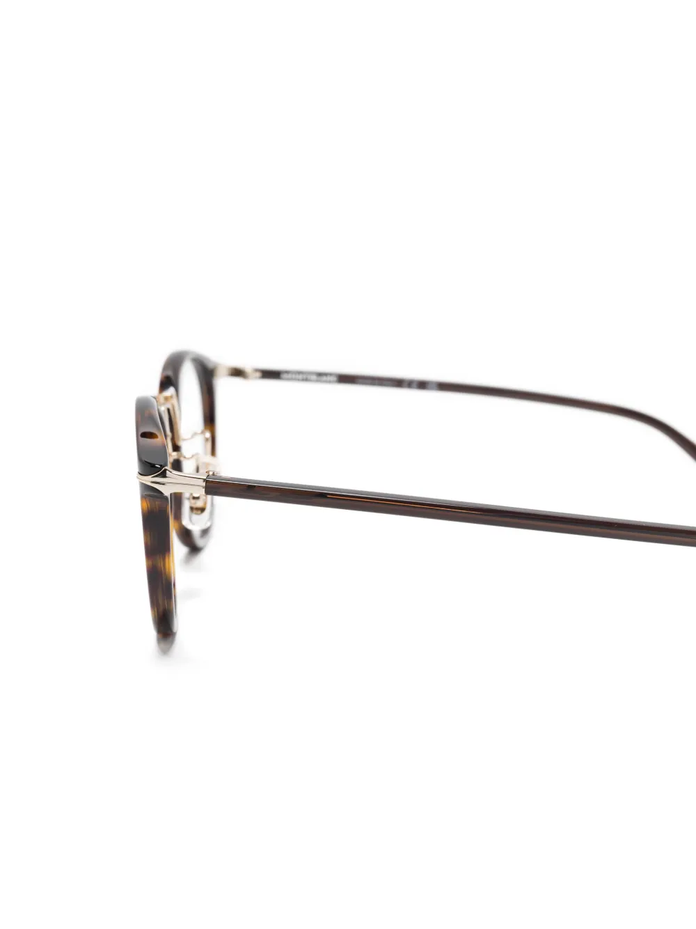 Montblanc Bril met rond montuur Bruin