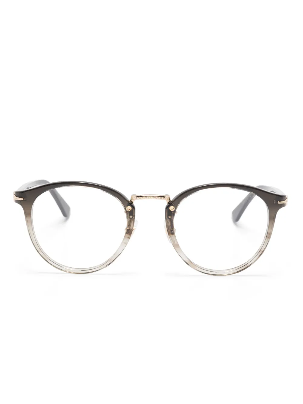 Montblanc Bril met rond montuur Zwart