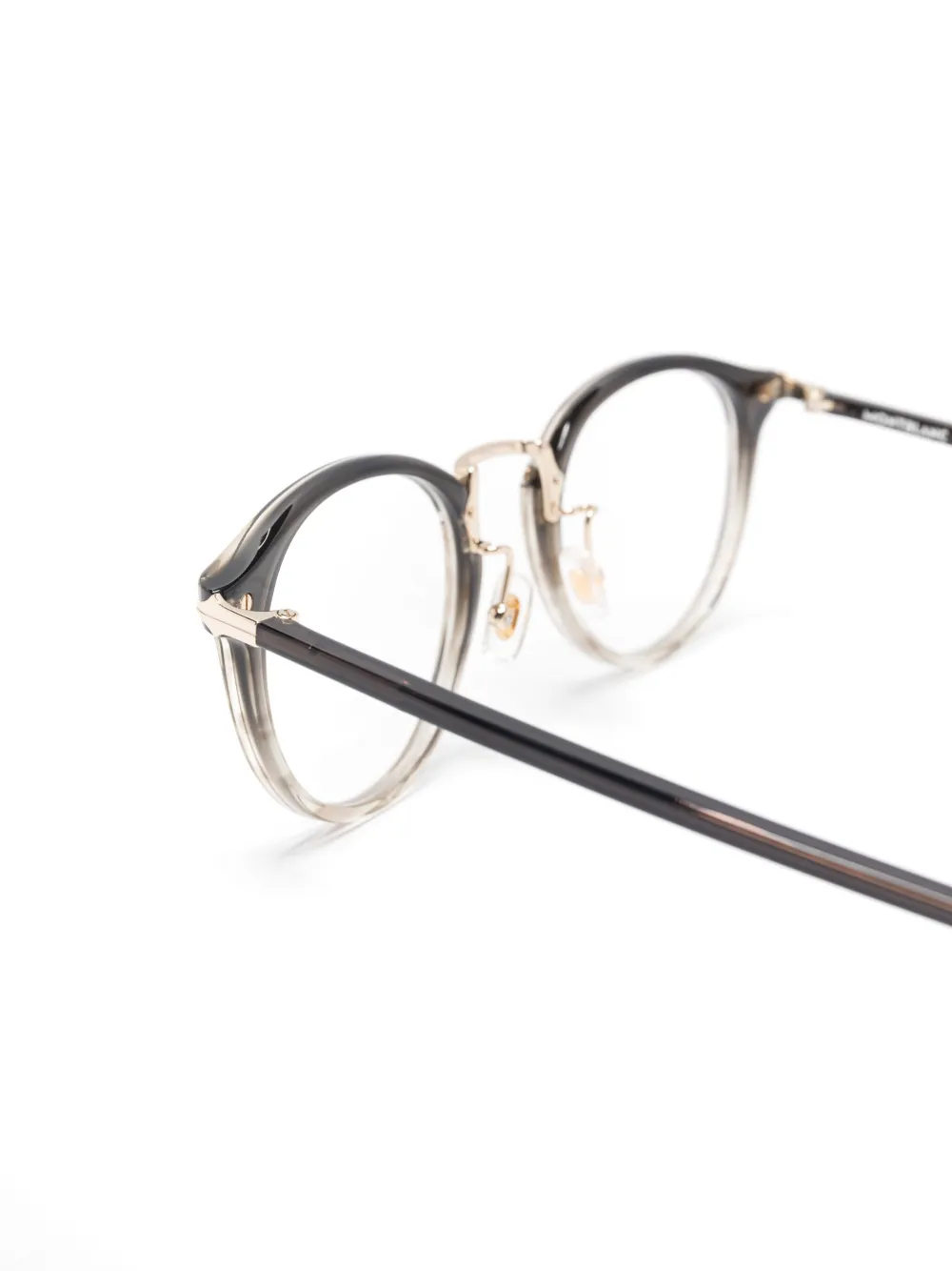 Montblanc Bril met rond montuur Zwart
