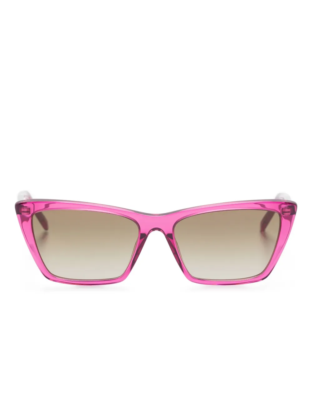 Saint Laurent Eyewear Zonnebril met vierkant montuur Roze