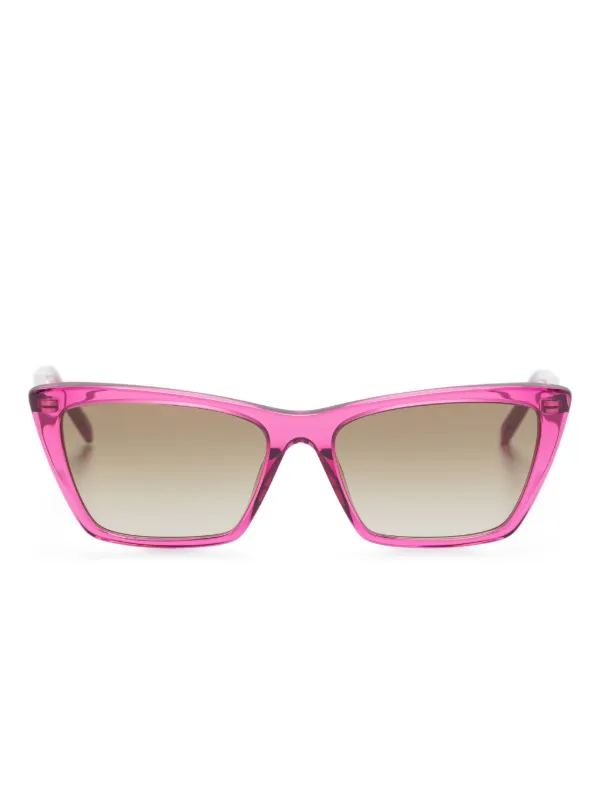 Saint Laurent Eyewear square-frame Sunglasses Pink