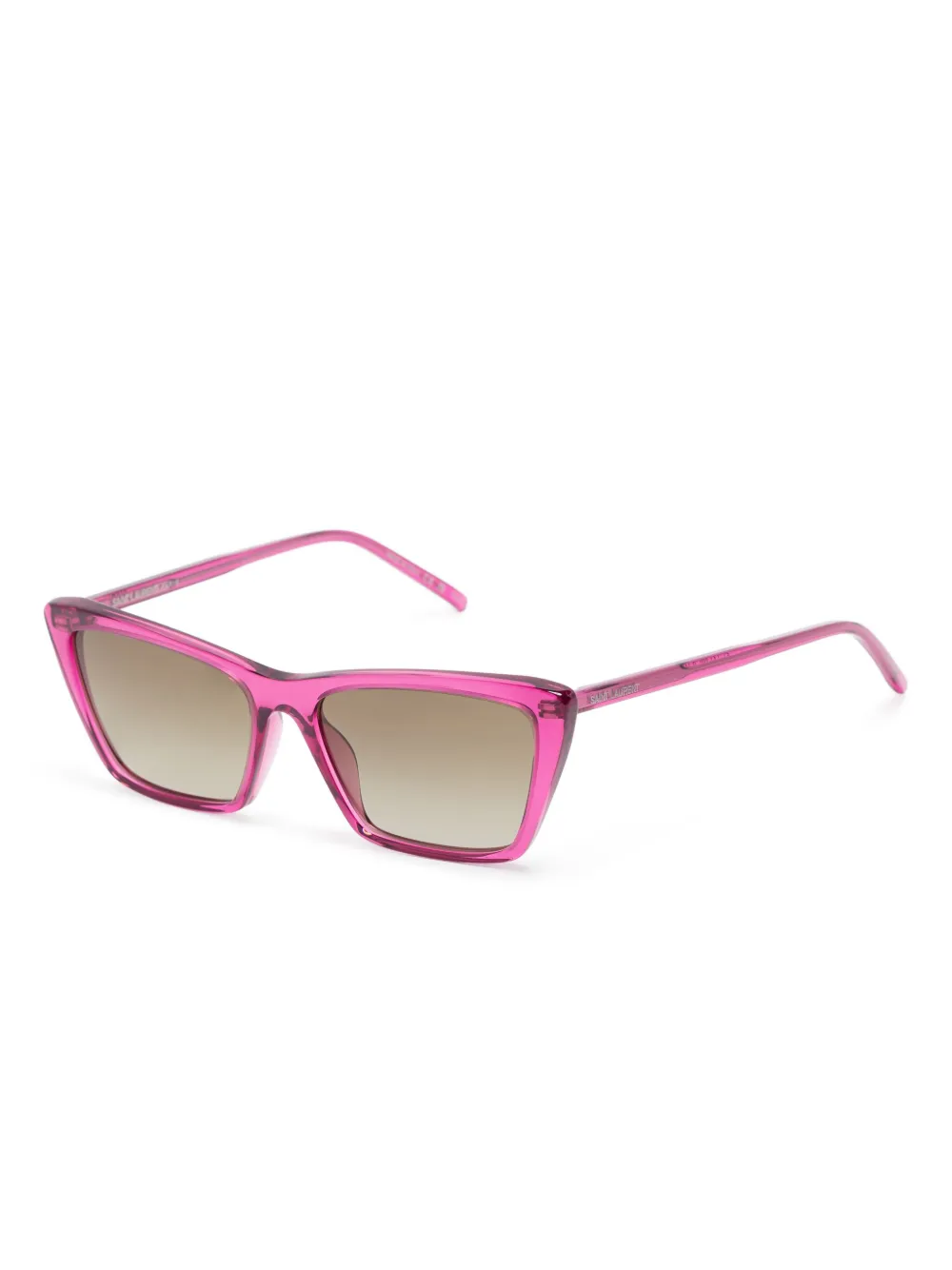 Saint Laurent Eyewear Zonnebril met vierkant montuur Roze