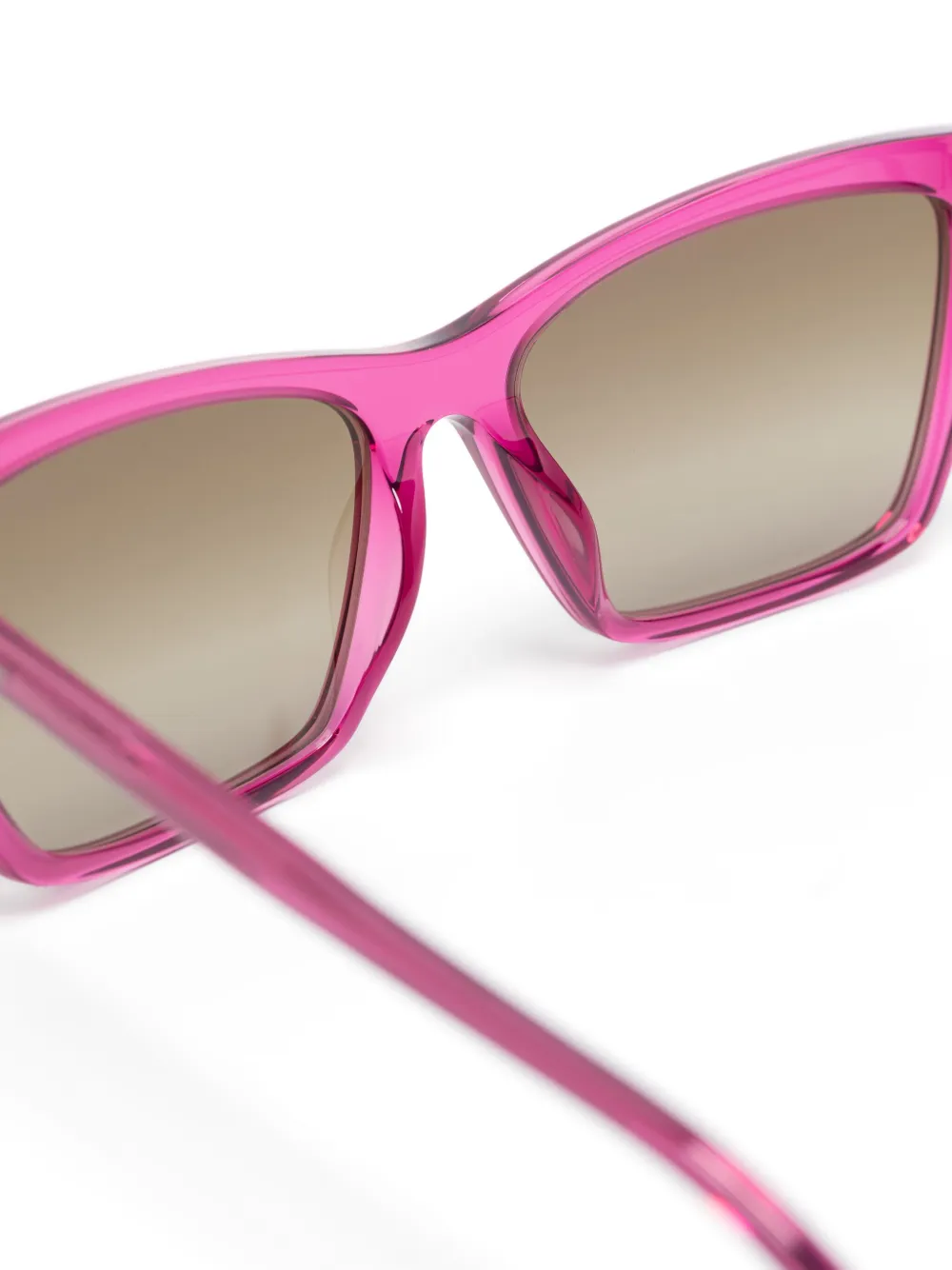 Saint Laurent Eyewear Zonnebril met vierkant montuur Roze