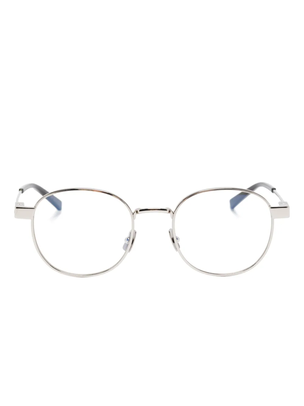 Saint Laurent Eyewear Bril met rond montuur Zilver