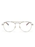 Saint Laurent Eyewear pilot-frame glasses - Gold