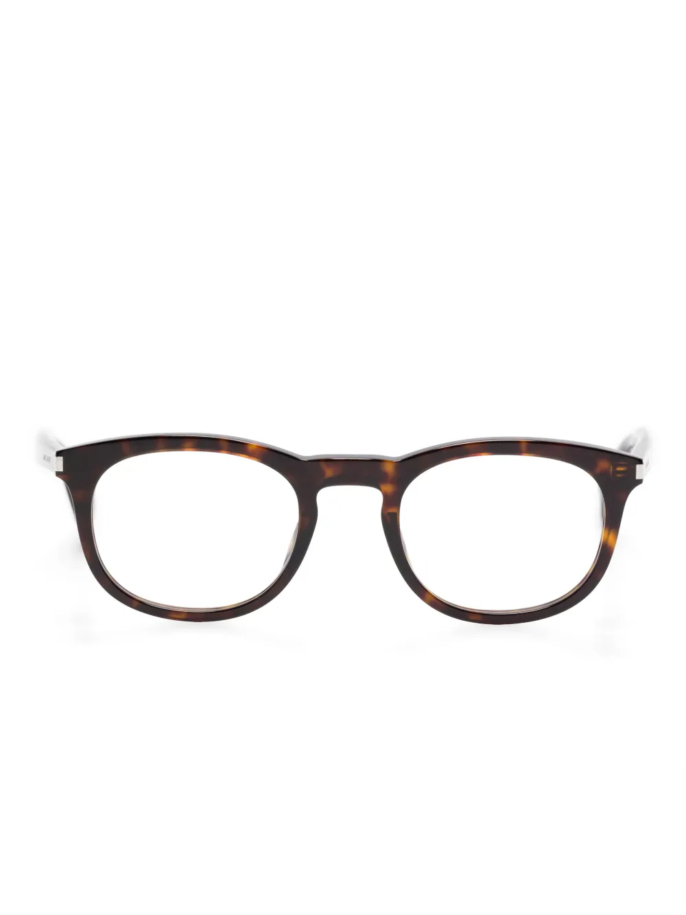Saint Laurent Eyewear round-frame glasses | Brown | Image 1
