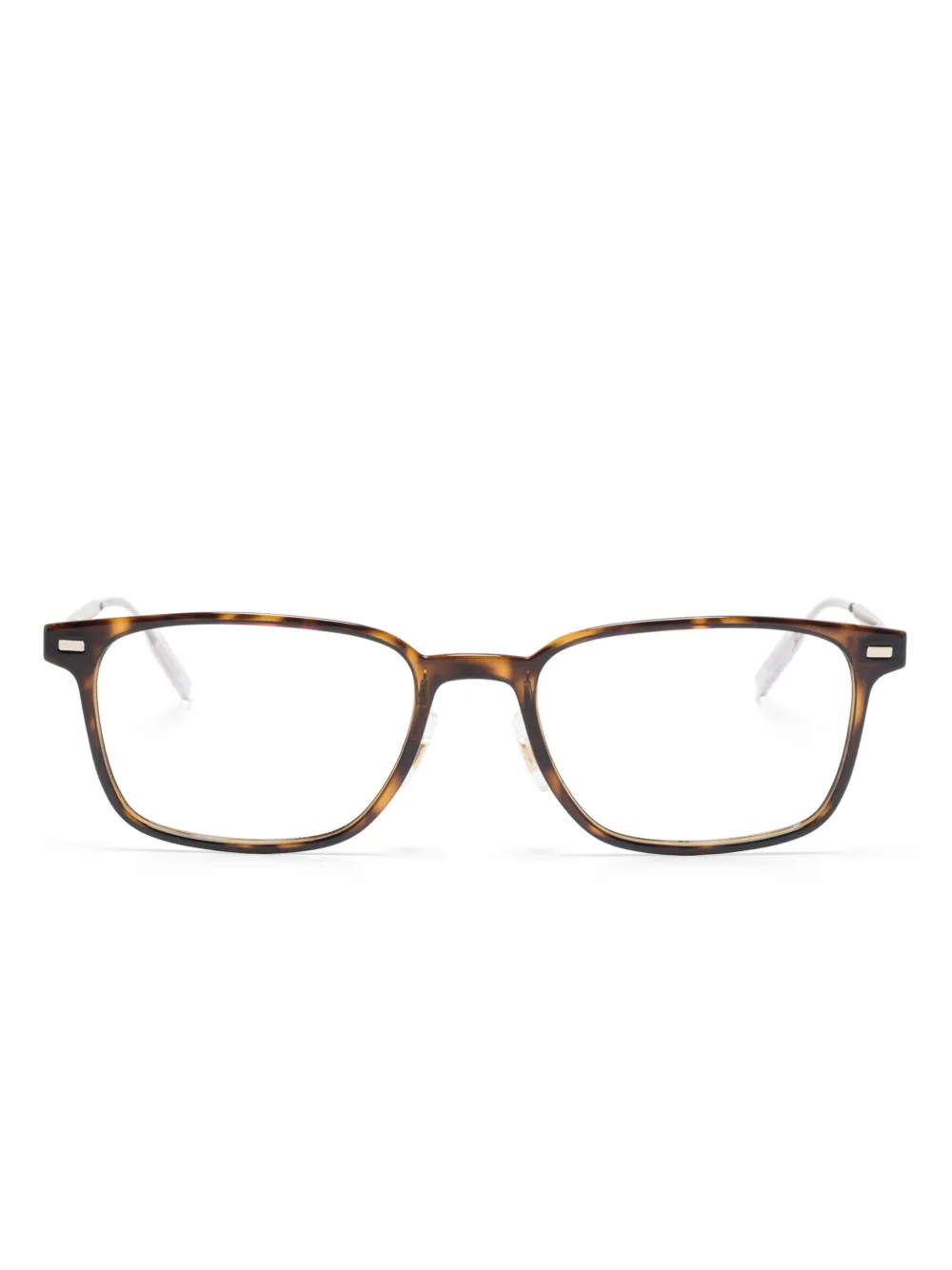Montblanc rectangle-frame glasses | Brown | Image 1