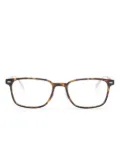 Montblanc rectangle-frame glasses - Brown