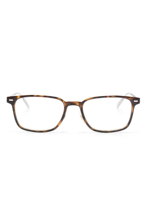 Montblanc lentes con armazón rectangular