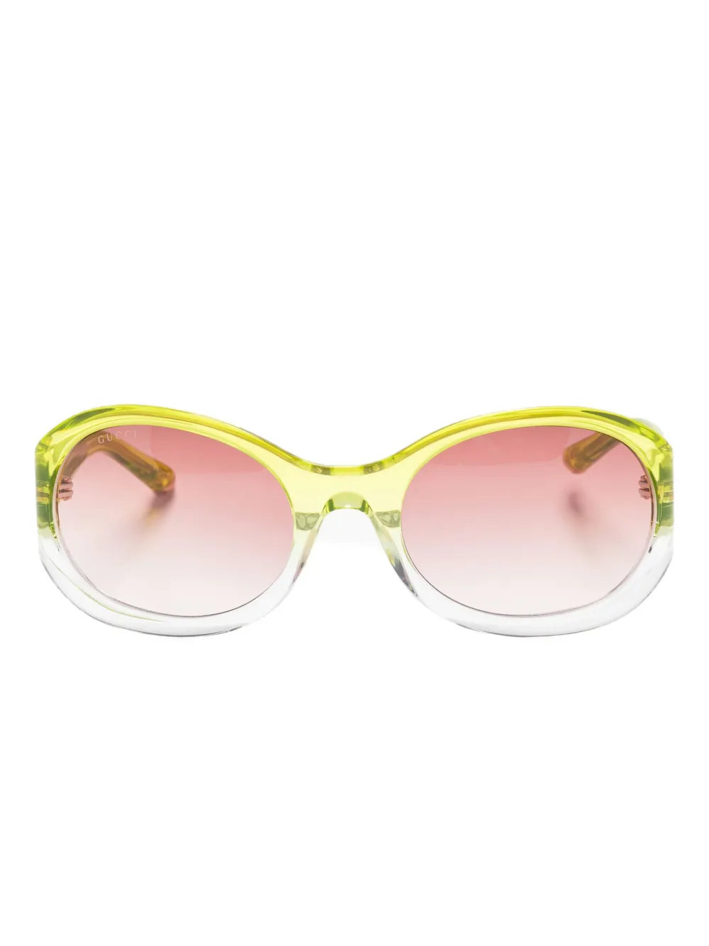 Gucci round-frame sunglasses Groen