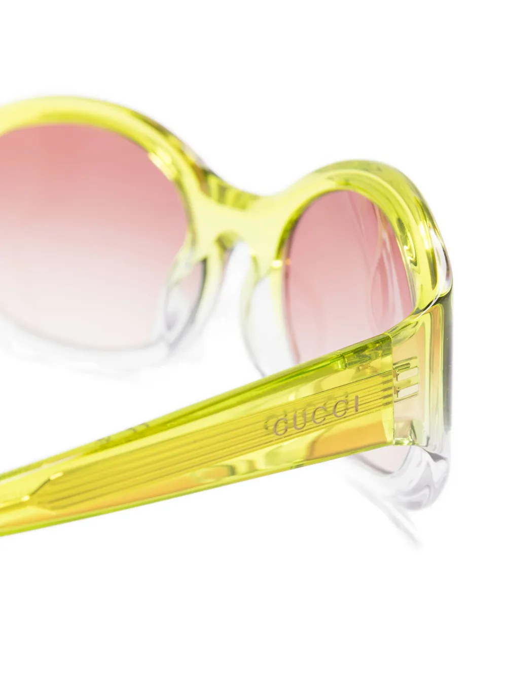 Gucci round-frame sunglasses Groen