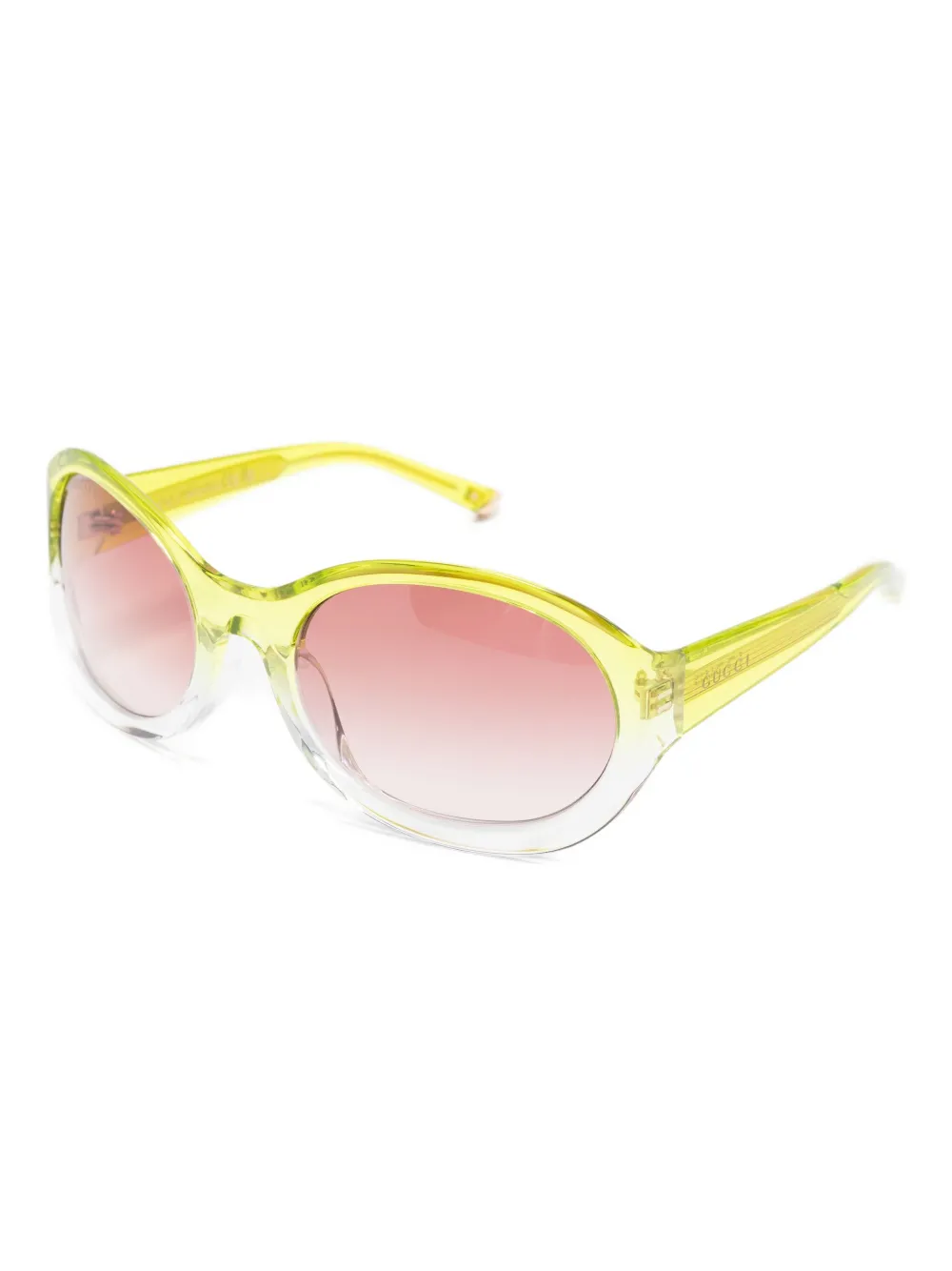 Gucci round-frame sunglasses Groen
