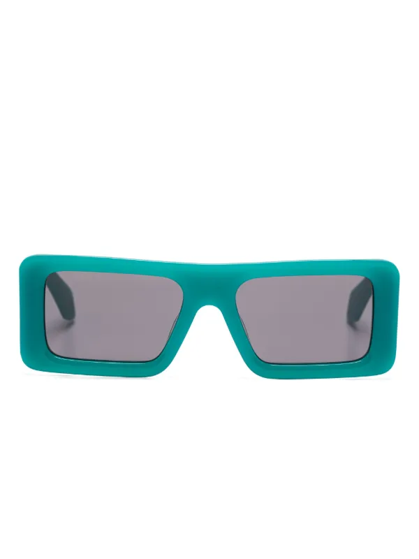 Off-White Eyewear スクエアフレーム サングラス | グリーン | FARFETCH JP