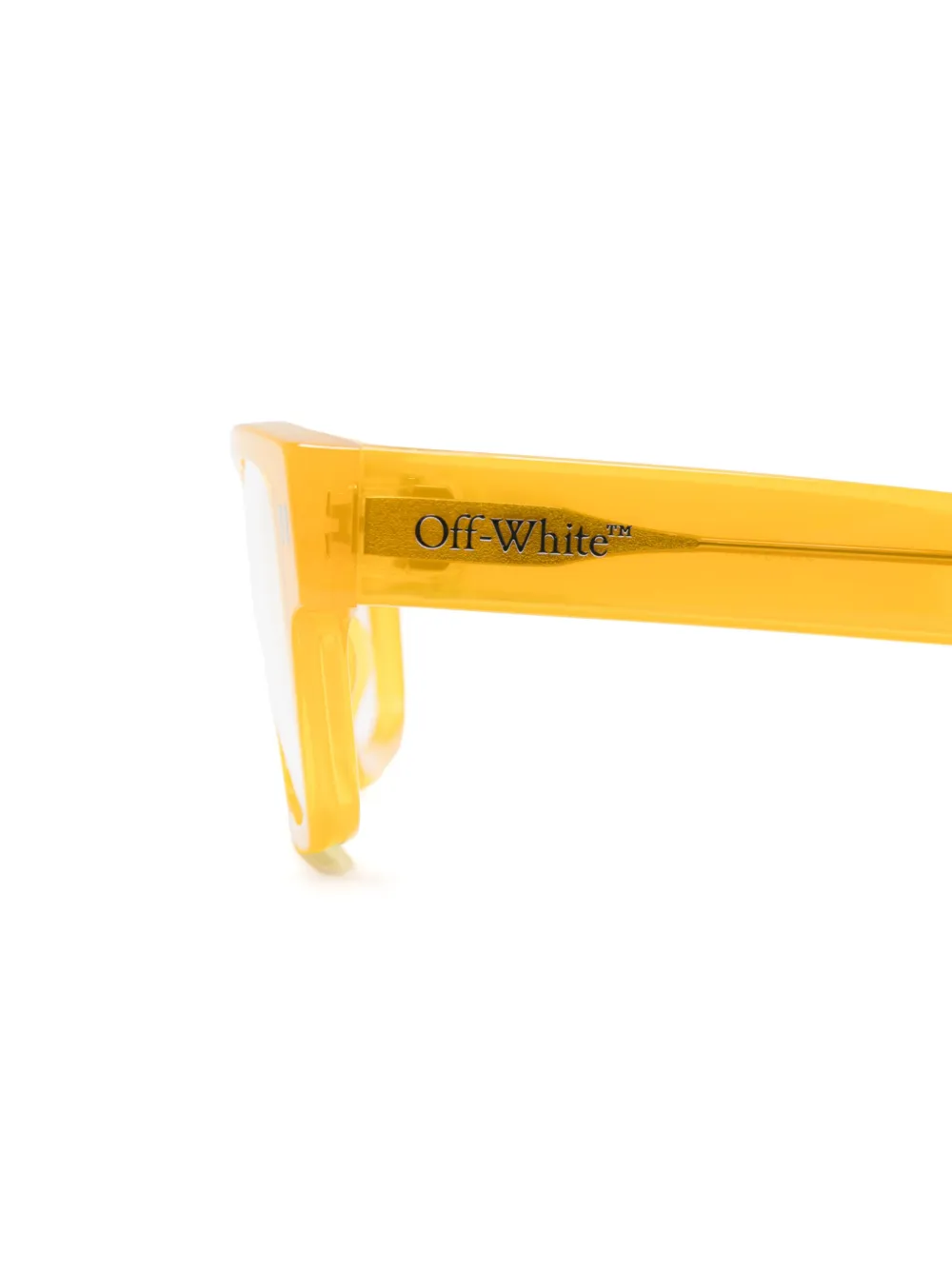 Off-White Eyewear Bril met logoprint Geel