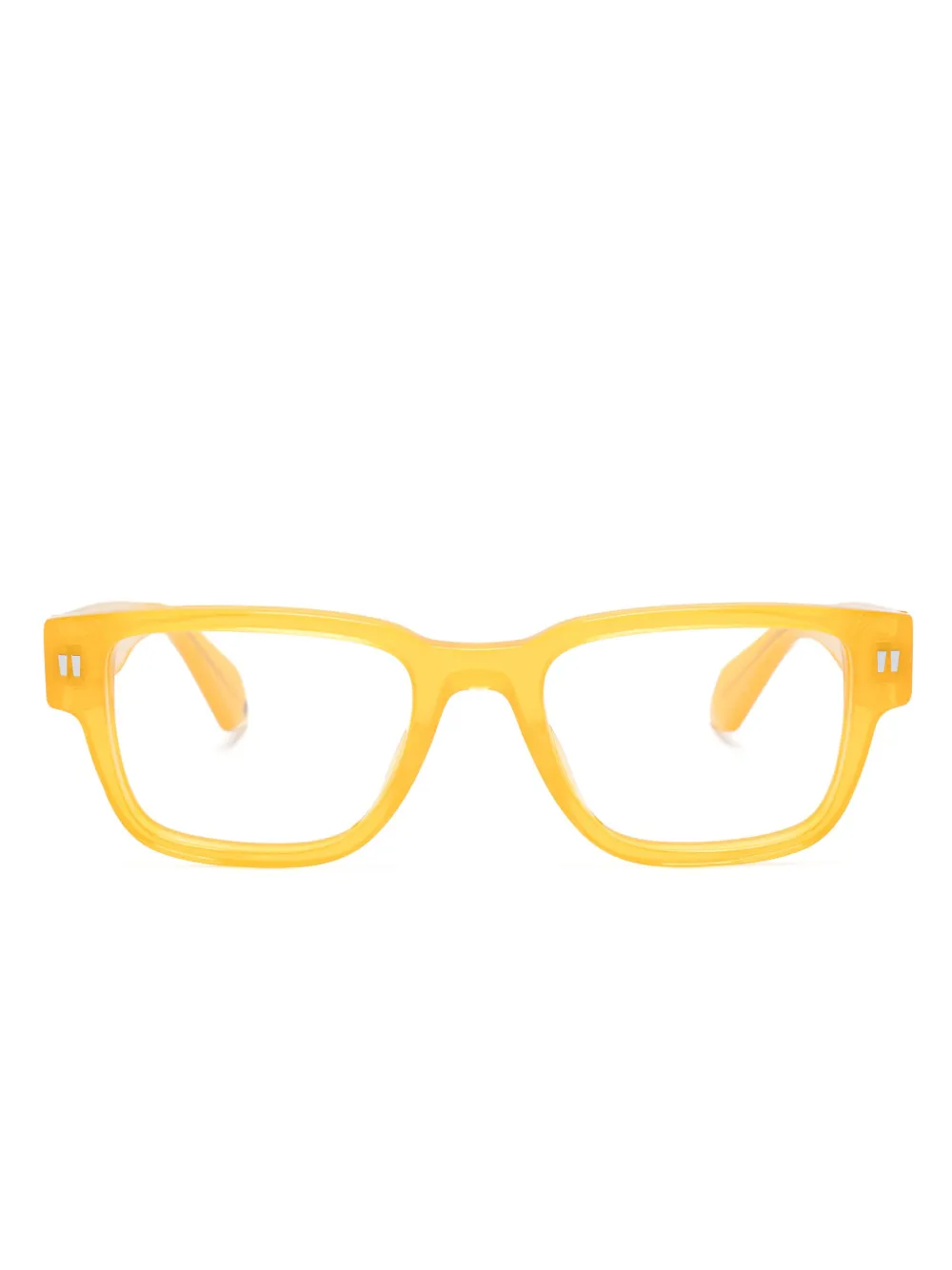 Off-White Eyewear Bril met logoprint Geel