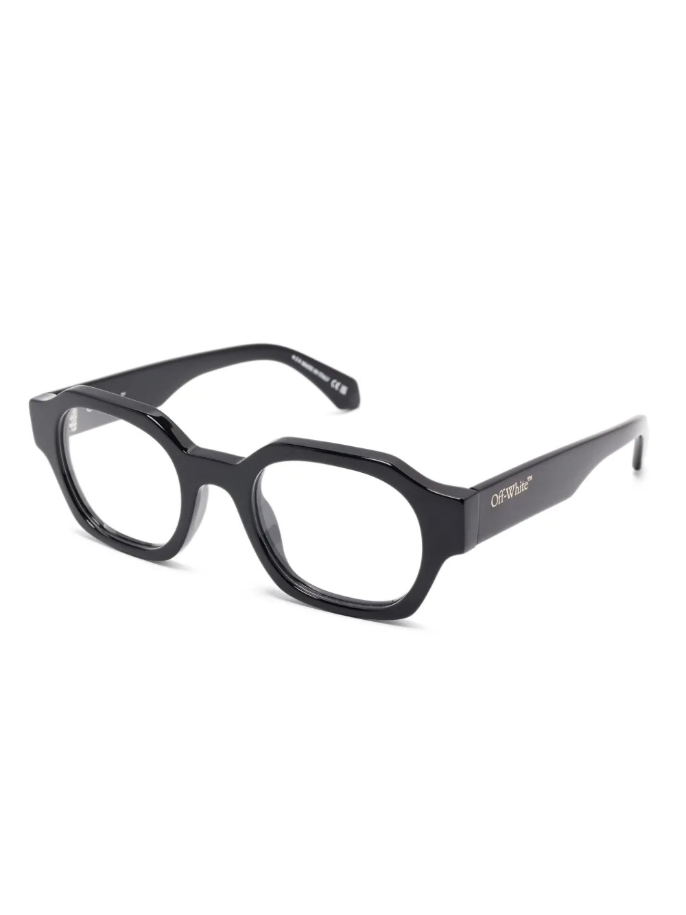 Off-White Eyewear Bril met logoprint Zwart