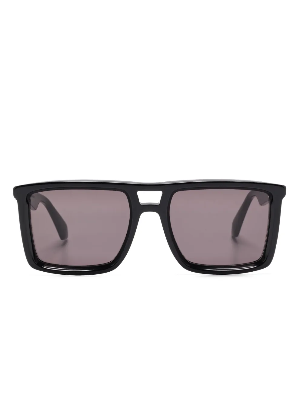 Off-White Eyewear Zonnebril met logoplakkaat Zwart