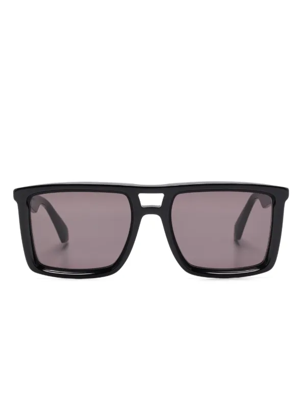 Off-White Eyewear ロゴプレート サングラス | ブラック | FARFETCH JP