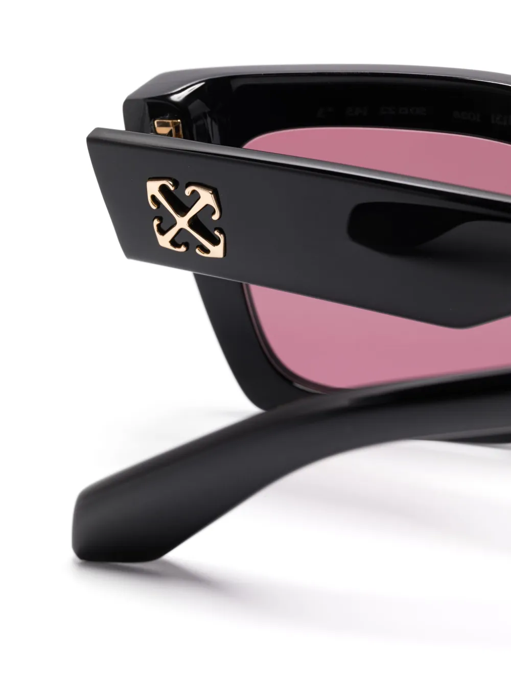 Off-White Eyewear Jackson zonnebril met vierkant montuur Zwart