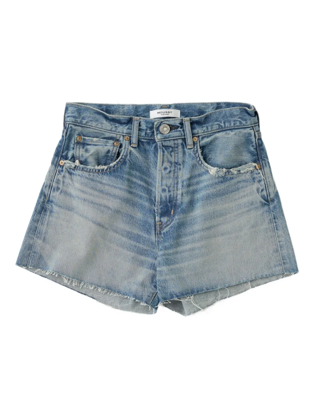 Moussy Vintage Bayville デニムショーツ - ブルー Moussy Vintage Bayville デニムショーツ - ブルー
