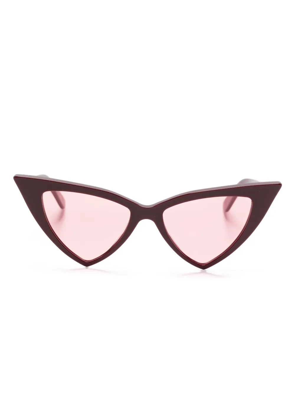 Alexander McQueen Eyewear Zonnebril met cat-eye montuur Rood