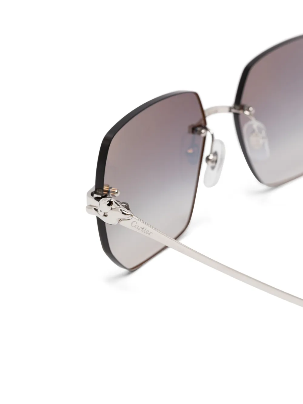 Cartier Eyewear Panthère de Cartier zonnebril Zilver