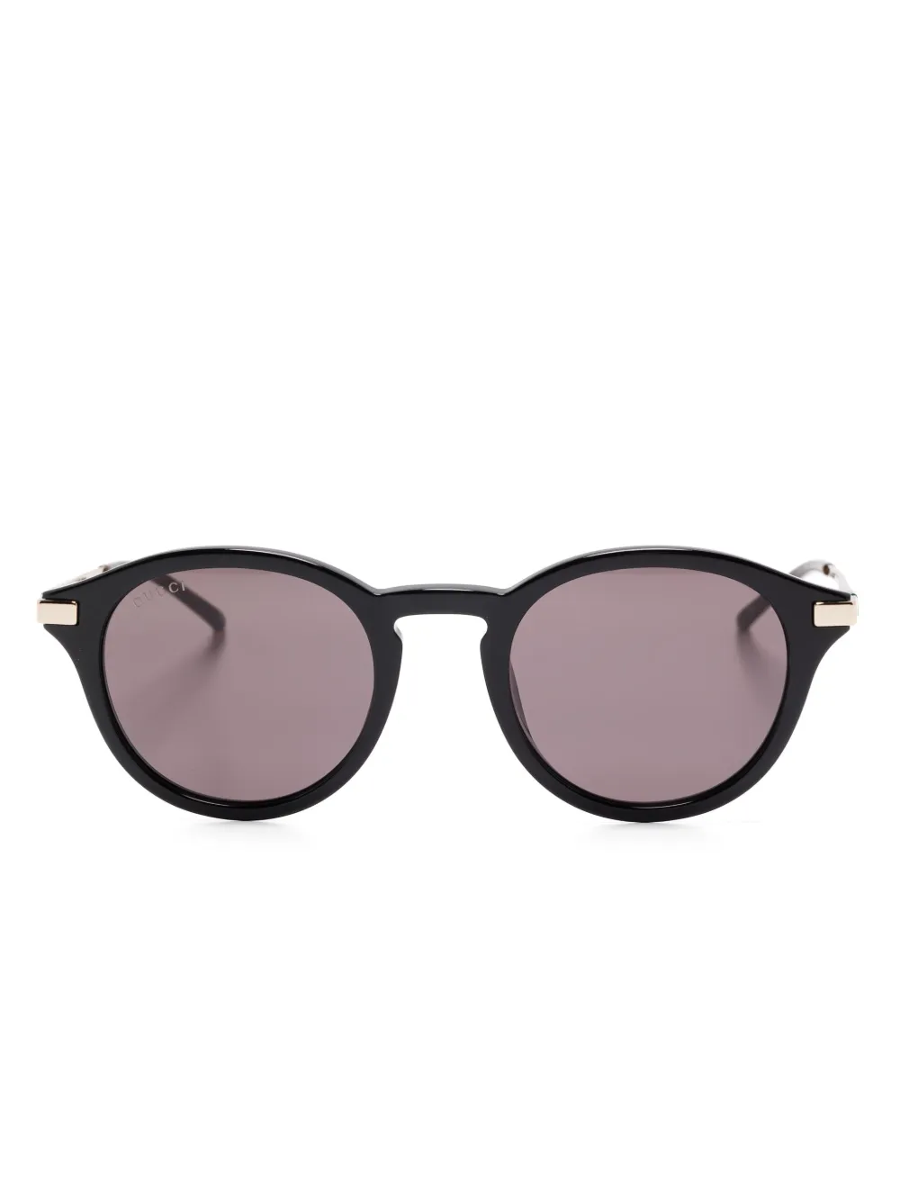 Gucci Eyewear Zonnebril met rond montuur Zwart
