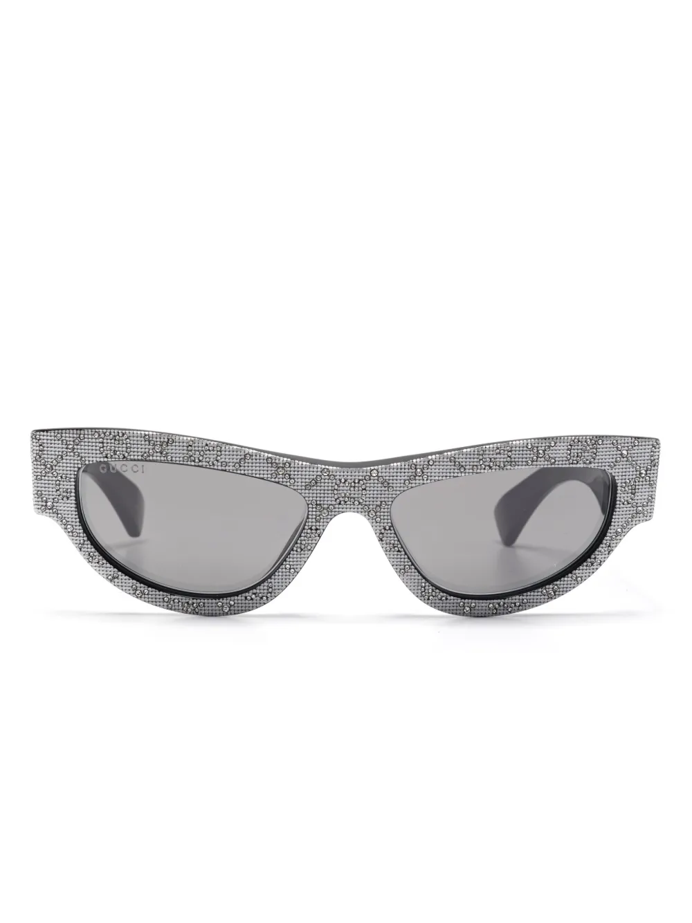 Gucci Eyewear Zonnebril met cat-eye montuur Zilver