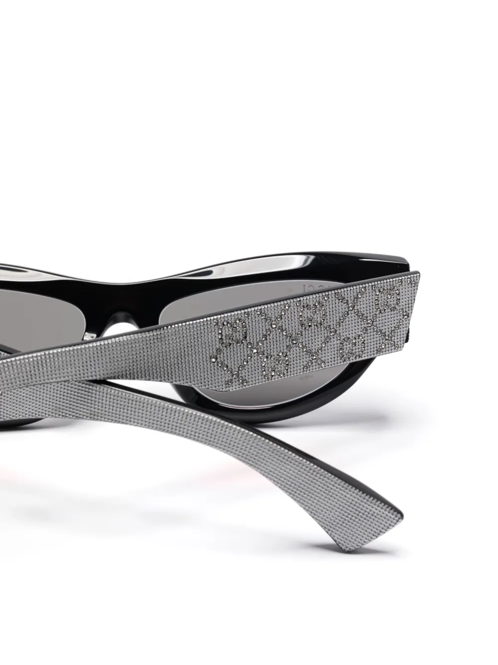 Gucci Eyewear Zonnebril met cat-eye montuur Zilver