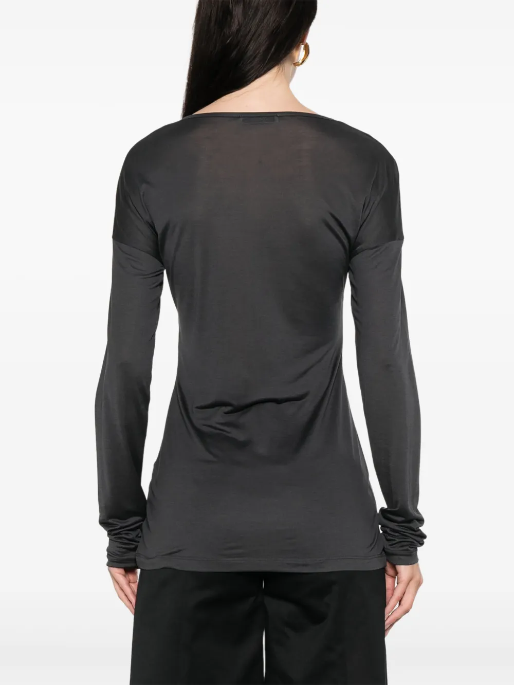 LEMAIRE Zijden T-shirt Grijs
