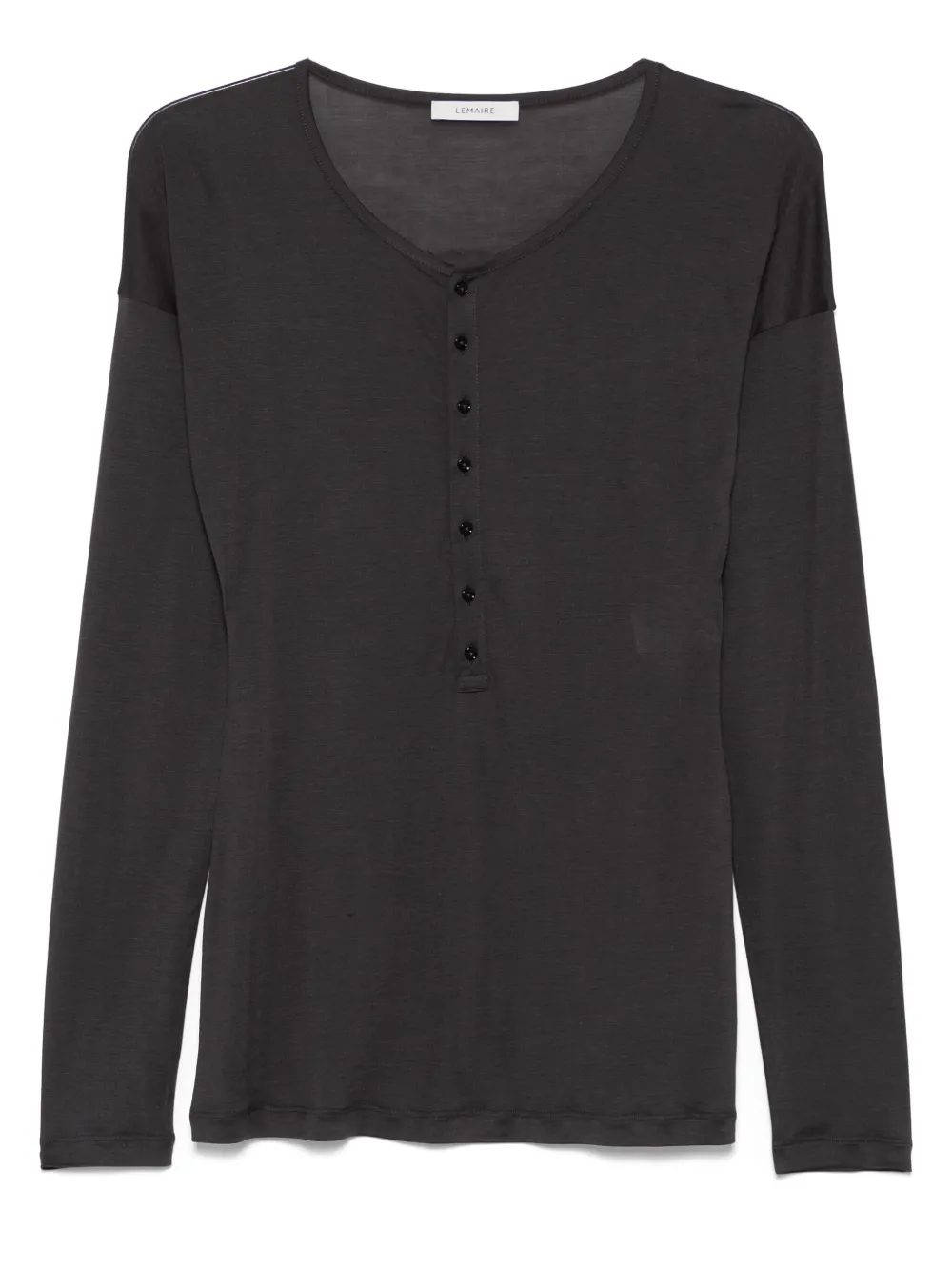 LEMAIRE Zijden T-shirt Grijs